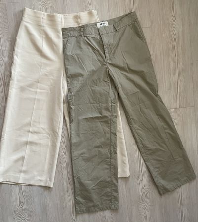 Hosen Set 2 Stk. beige und grün Gr. 40