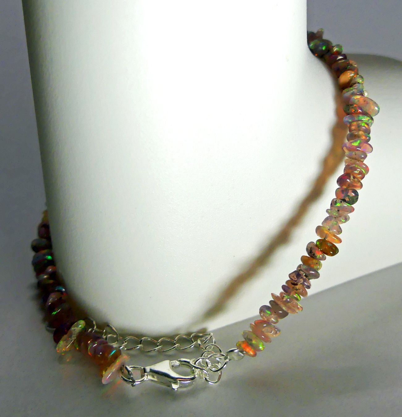 Bracelets: Opal-Armband mit echten Opalsplittern &  Silberverschluss – Neuf avec emballage d'origine à Matten b. Interlaken par kero71 6
