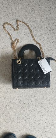 Handtasche schwarz / gold