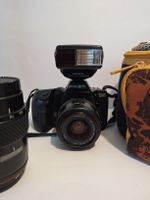 Minolta Dynax 500si + 2 Objektive + Blitz + Tasche