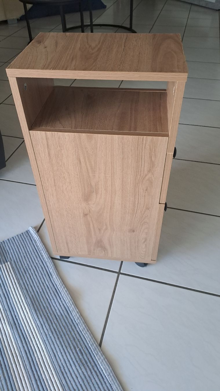Korpus: kleines Rollcontainer Holzoptik 2 Schubladen mit Rollen  – Neu (gemäss Beschreibung) aus Etziken von kre_c6vd 2