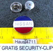 NISSAN AUTO LOGO PIN ENAMEL MIT SECURITY-CLIP