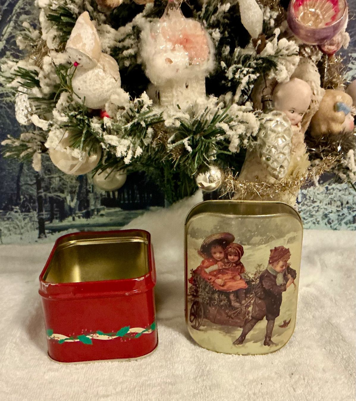 Tutte le decorazioni: KLEINE ÄLTERE NOSTALGIE BLECHDOSE – Usato da Zell LU venduto da Silvermemory 1