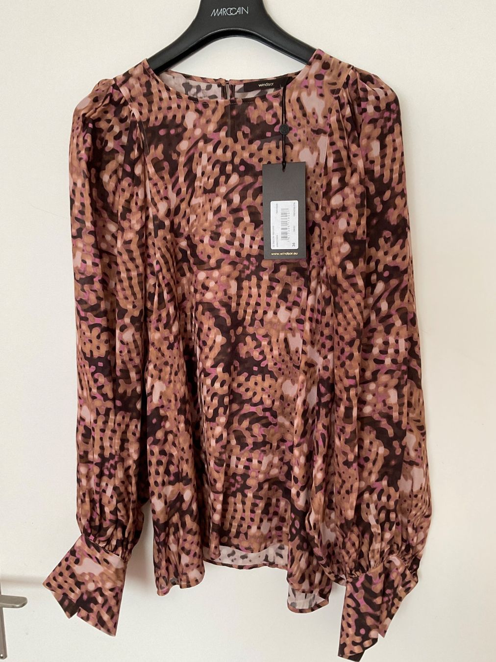 Windsor Camicette: WINDSOR 24% Seiden Bluse Gr 36 Camel NEU NP 400 – Nuovo e nell'imballaggio originale da Urdorf venduto da alda02