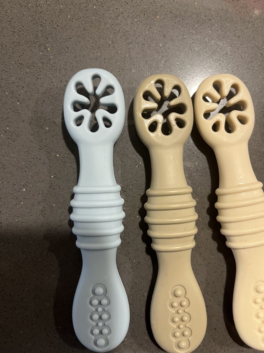 Pasti del neonato: Six baby weaning spoons Panda Ear – Nuovo (secondo la descrizione) da Zürich venduto da geo_vls6 4