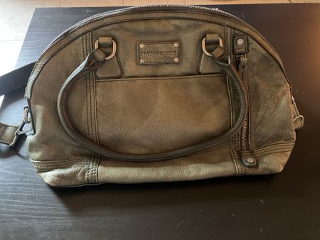 FredsBruder Ledertasche, olivgrün, Top Zustand!