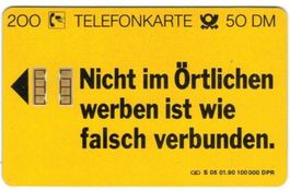 Telefonkarte Deutschland S-05 01.1990 Telefonbuch
