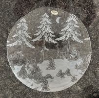 Glasteller  Glasplatte Belmondo Winter