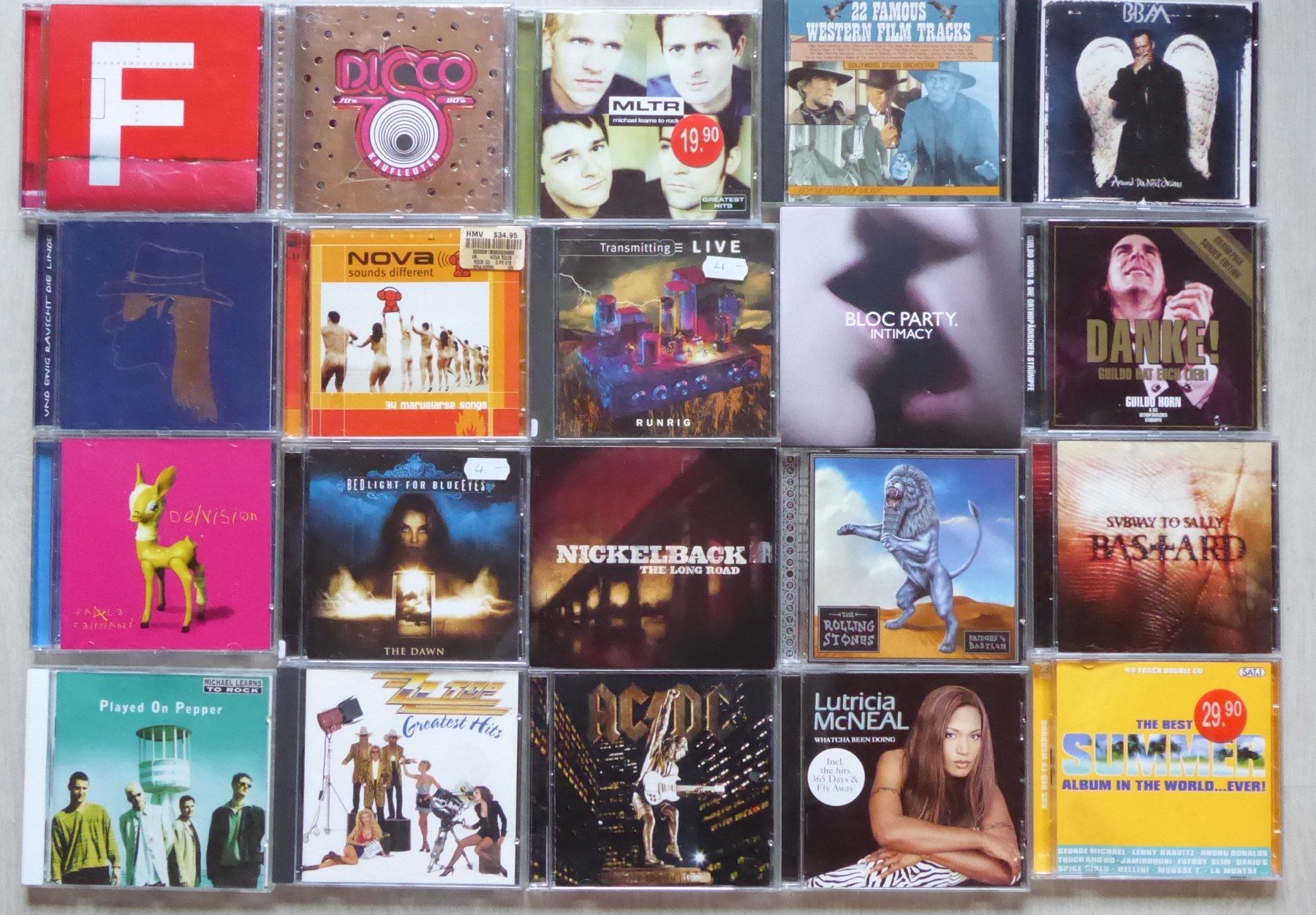 CD: 80 CDs Rock / Pop / Black  / Electro / Jazz .. ab 1.- – Usato da Möriken AG venduto da mineralia 1