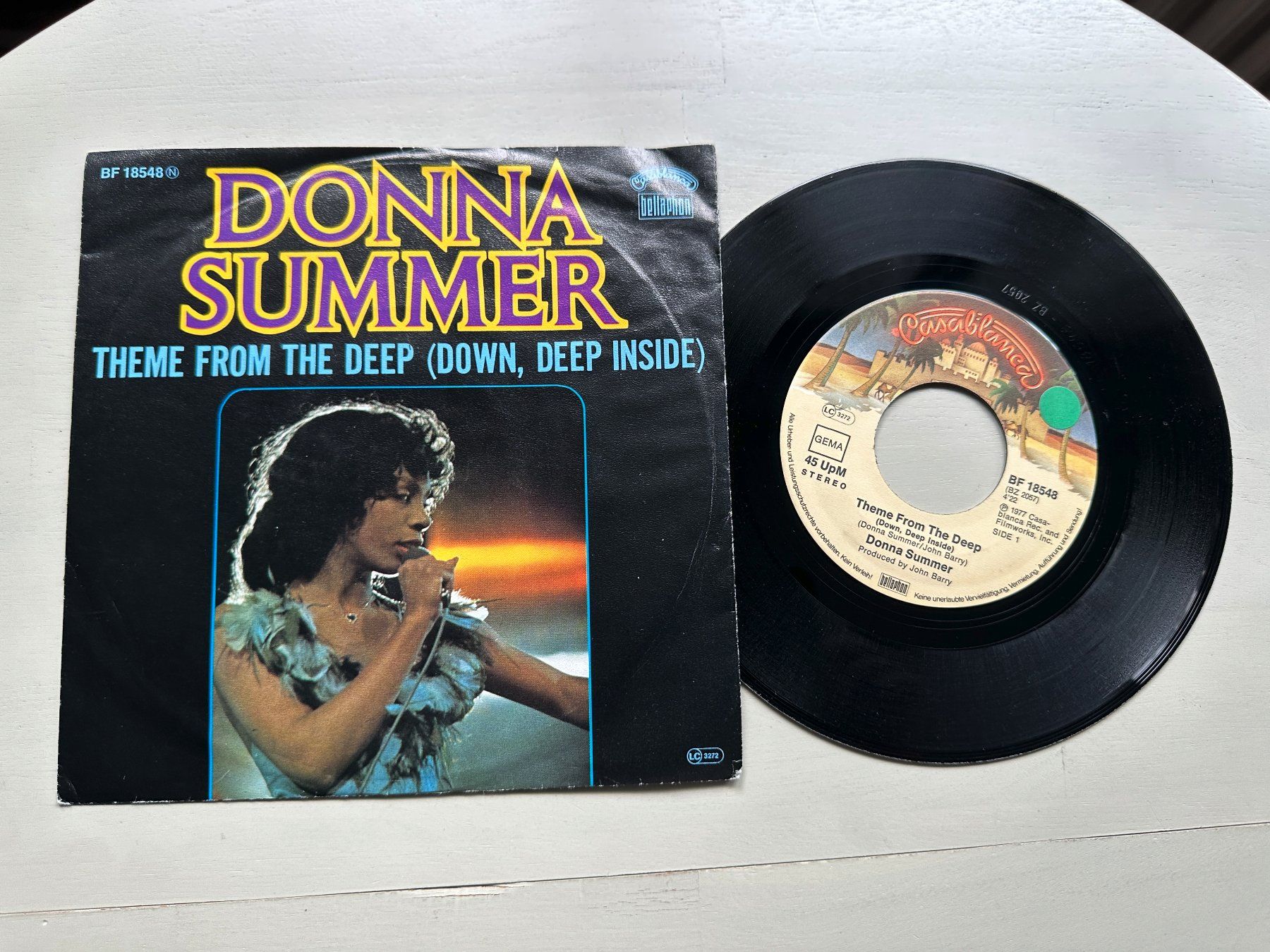 Dischi in vinile: DONNA SUMMER tolle Single Disco 80's Theme from the deep – Usato da Basel venduto da Partridge