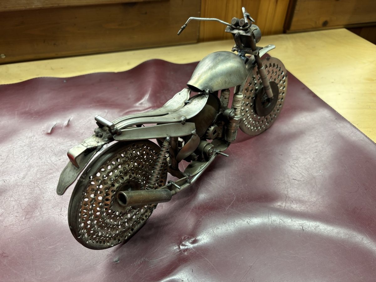 Alle Dekorationen: Deko Motorrad aus Metall – Gebraucht aus Latterbach von Bbutz98 1
