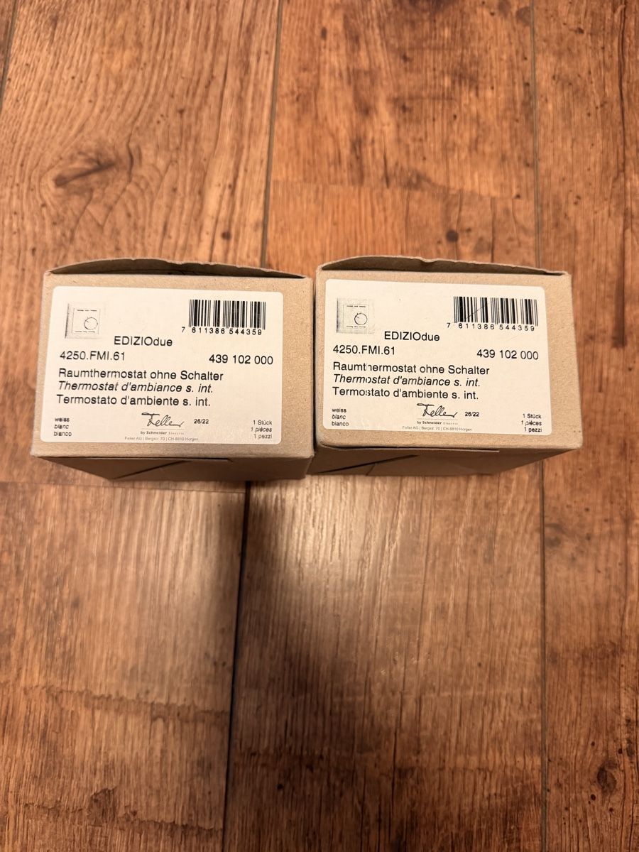 Altro per la casa: Raum Thermostat Feller – Nuovo e nell'imballaggio originale da Lachen SZ venduto da Cars54