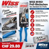 Wiss M1RS1 Profi-Blechschere links/gerade Neu