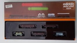Neu OVP Märklin Z 8204 Güterwagen Set