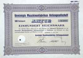 Vereinigte Maschinenfabriken AG, Gumbinnen - 1937