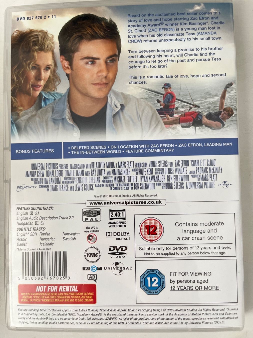 Alle DVDs: Charlie St. Cloud (2010) DVD - Zac Efron – Neu (gemäss Beschreibung) aus Sierre von black.box 1