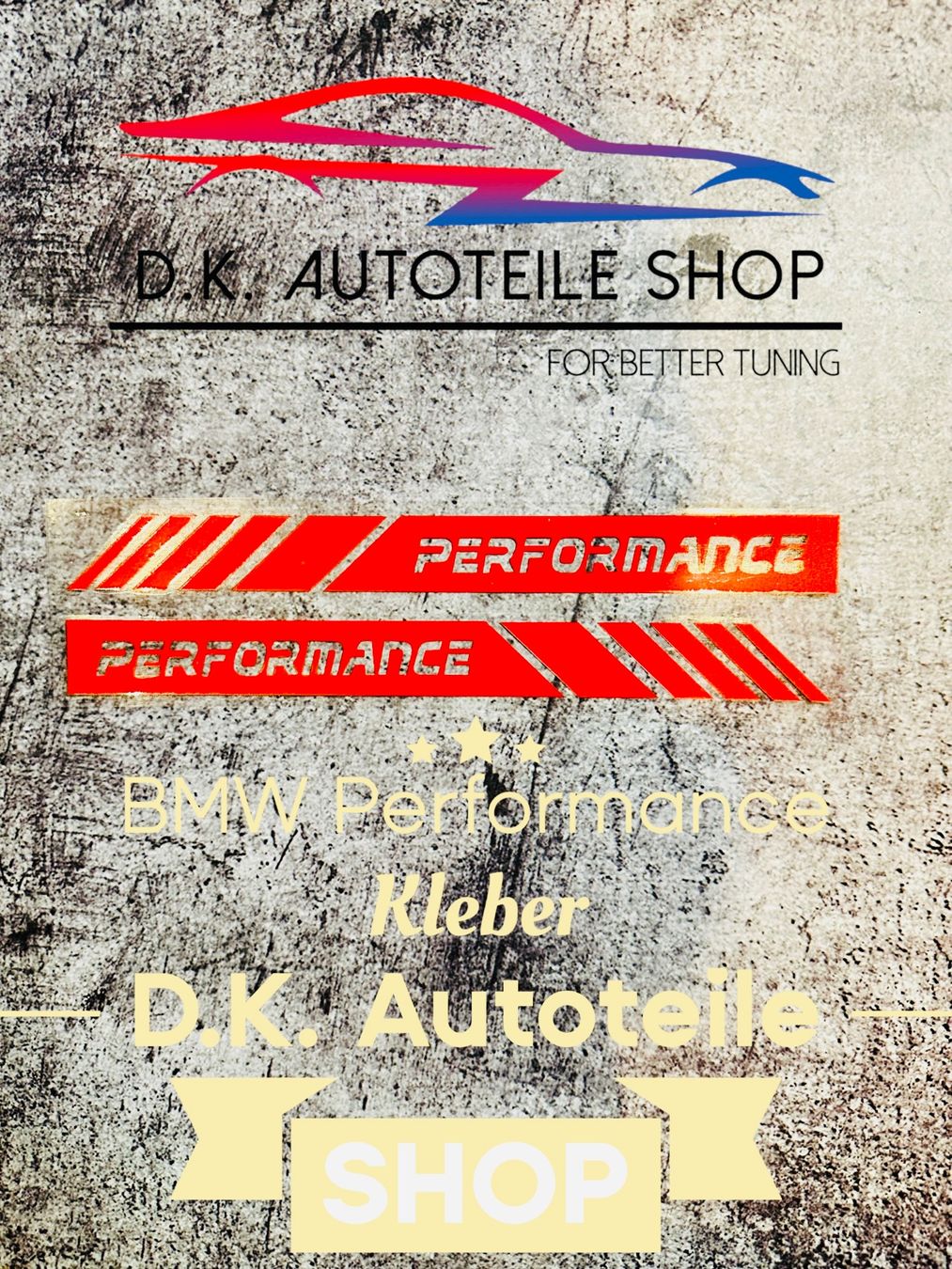 Sticker: BMW M Performance Kleber in Rot 2er Set NEU – Nuovo e nell'imballaggio originale da Balsthal venduto da D.K.Autoteile8