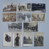12 alte Postkarten der Schweizer Armee