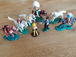 Hong Kong Western Figuren (ähnlich wie Timpo) Lot. 8stk.
