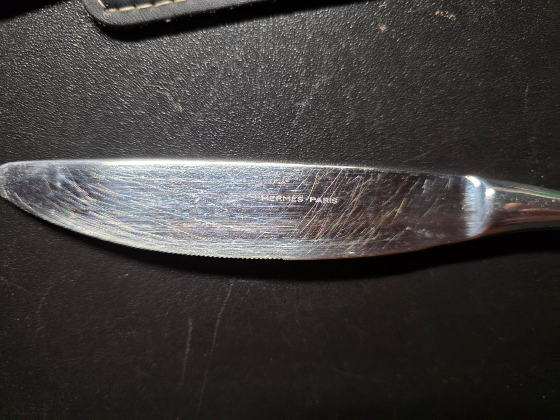 Posate: 4 Hermès Paris Tafel Messer Dinner Knife Attelage – Usato da Walterswil BE venduto da Lonitti 6
