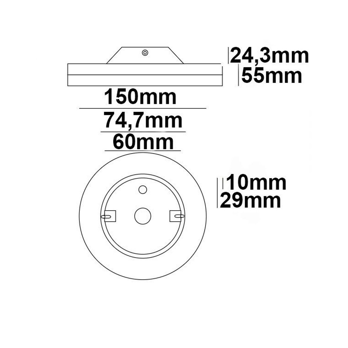 Lampade: LED Aussen Wandleuchte, IP54, 15 cm Ø – Nuovo (secondo la descrizione) da Kreuzlingen venduto da Smart-Light 3