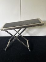 Klappbarer Fusshocker, Metall, Vintage auch für Musiker geei