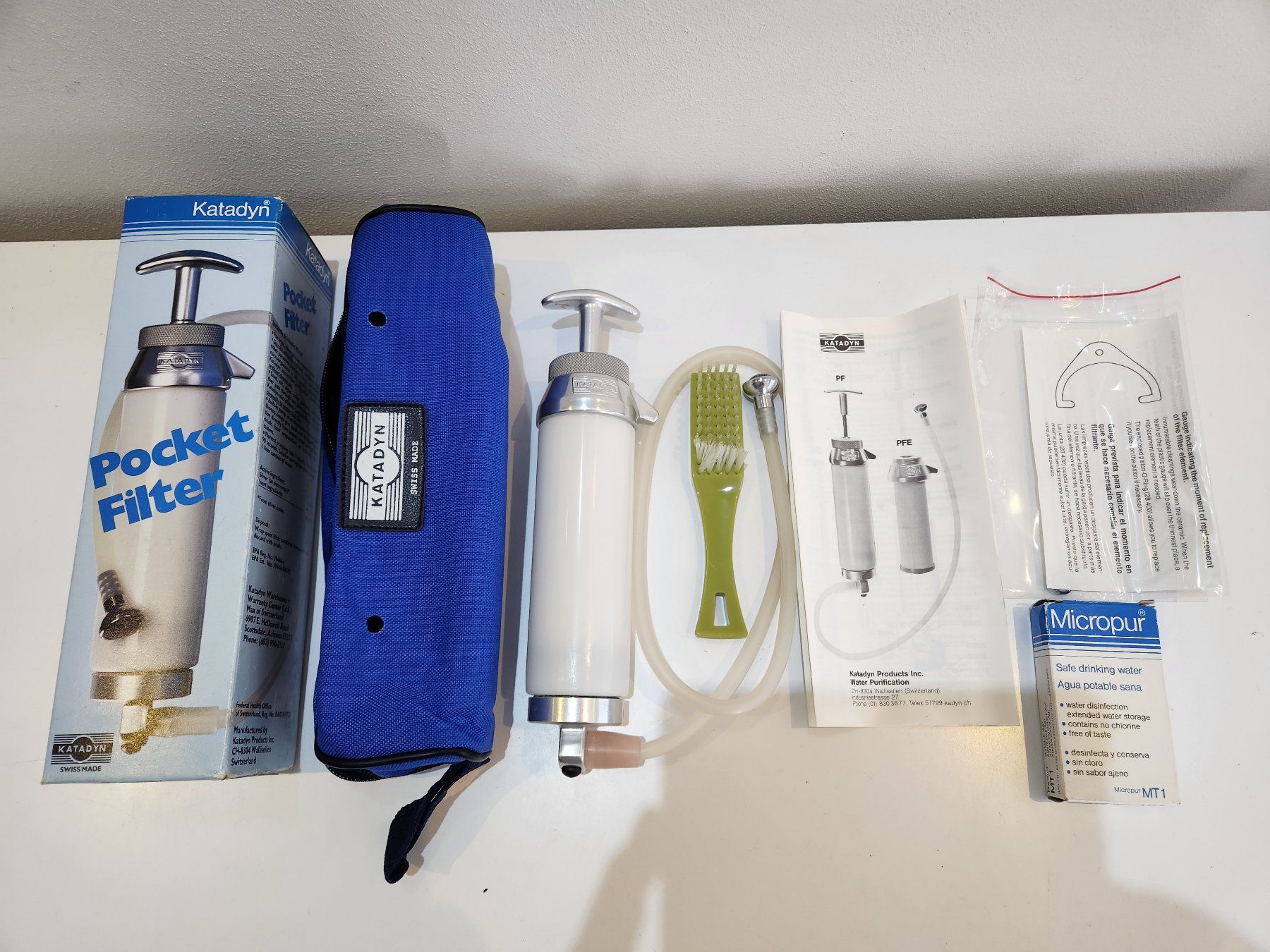 Katadyn Sanitär: Katadyn - Pocket Robuster Keramik Wasserfilter Fabrikneu – Neu und originalverpackt aus Niederneunforn von