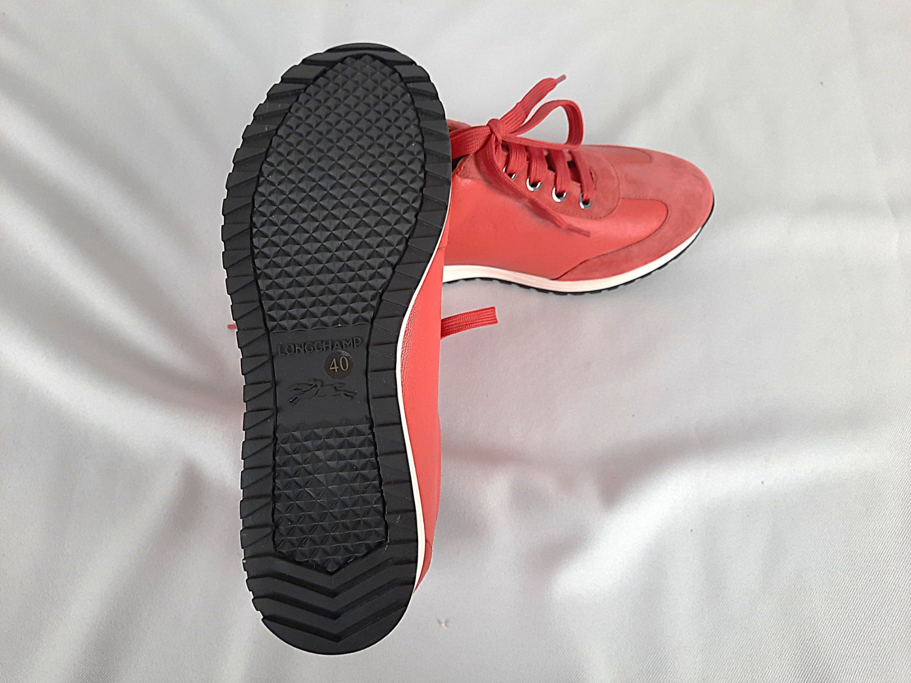 Longchamp Damenschuhe: LONGCHAMP Sneaker rot – Neu (gemäss Beschreibung) aus Beinwil am See von Restwert_Beinwil 5