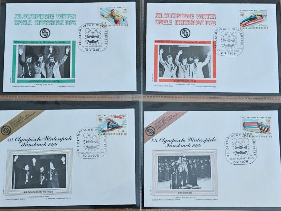 Tutti i francobolli: Sammlung 24 Offizieller Sonderbriefe Schweizer Sporthilfe – Usato da Uznach venduto da Rayonii 2