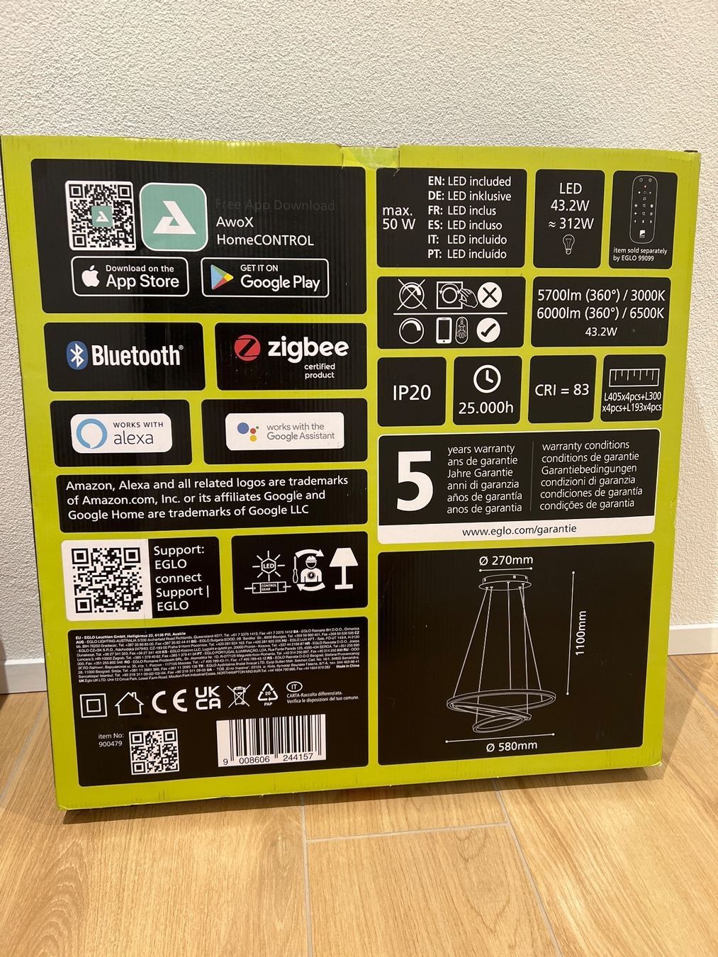 Eglo Lampadari & plafoniere: Deckenlampe Eglo Connect.2 neu – Nuovo e nell'imballaggio originale da Sennhof venduto da Dealmonster 1