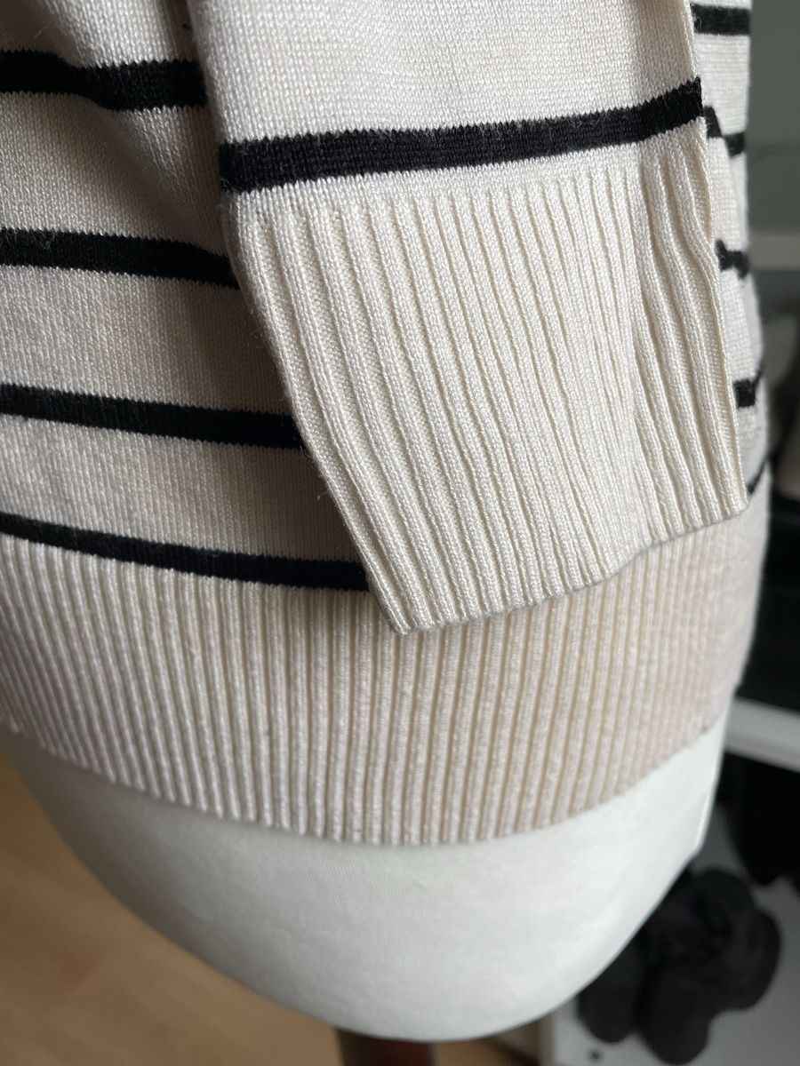 Pullover & Sweatshirts: White sweater with stripes - size 36  Worn just once – Neu (gemäss Beschreibung) aus Fischbach-Göslikon von Vera2109 4