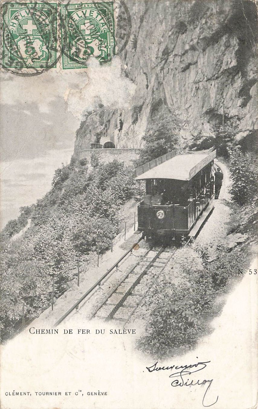 Cartoline postali: Salève Bahn Chemin GE – Usato da Biasca venduto da Blenio71