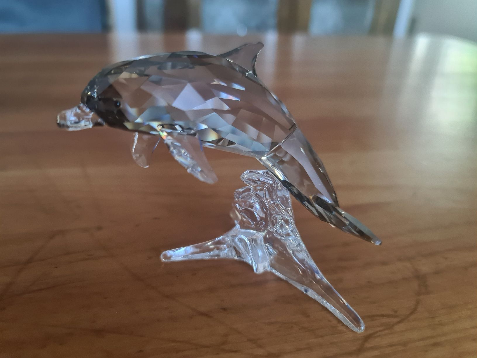 Swarovski Statuette: Swarovski Figur Delphin Originalverpackt  – Usato da henau venduto da Rockj