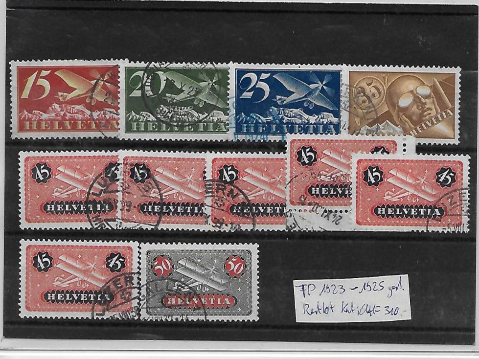 Tous les timbres: FP 1923 - 1925 gest. Restlot Kat: CHF 310.- – D'occasion à Basel par Ilp