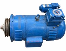 Elektromotor Volta Motor blau mit Riemenscheibe gebraucht