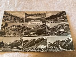 Lötschental carte avec 9 vues 1959