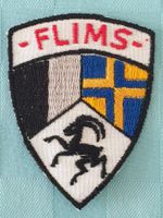 Vintage Badge Wappen FLIMS ST. GALLER STICKEREI