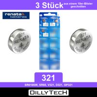 Renata 321 SR616SW Knopfzellenbatterie - 3 Stk.