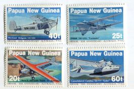 Briefmarken "Flugzeuge". Papua-Neuguinea