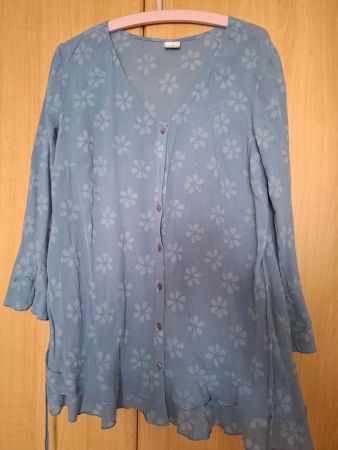 Bluse/Tunika L Blau Cheer