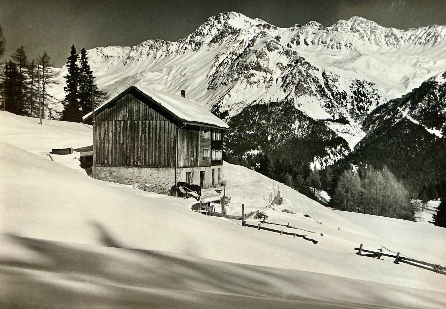 Cartoline postali: 1964 - SKI & BERGHAUS RASCHAINAS Lenzerheide - Grossformat – Usato da Root venduto da ENGLAND-TREASURES 1