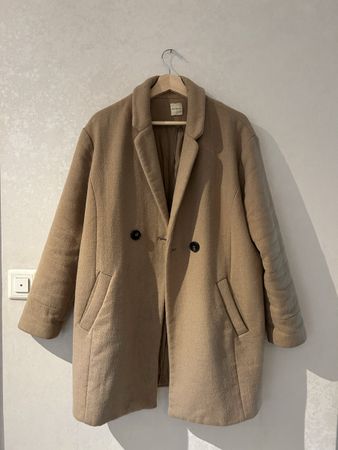 Promod Beige Woman Coat - Size Medium