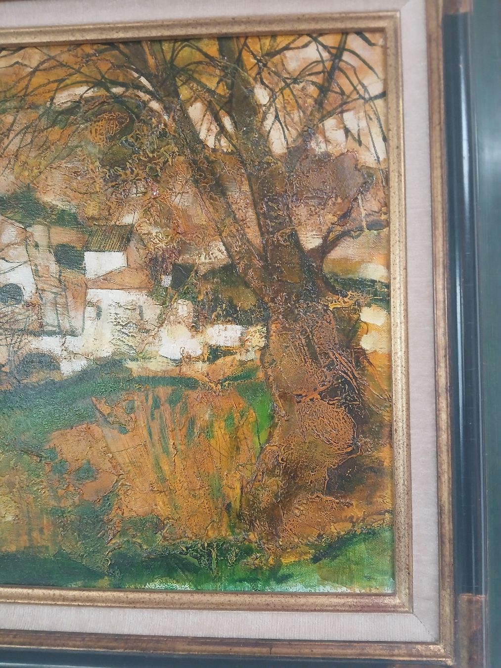 Tableaux: Tableau abstrait unique, tons naturels – D'occasion à Corcelles-Payerne par evalyne 3