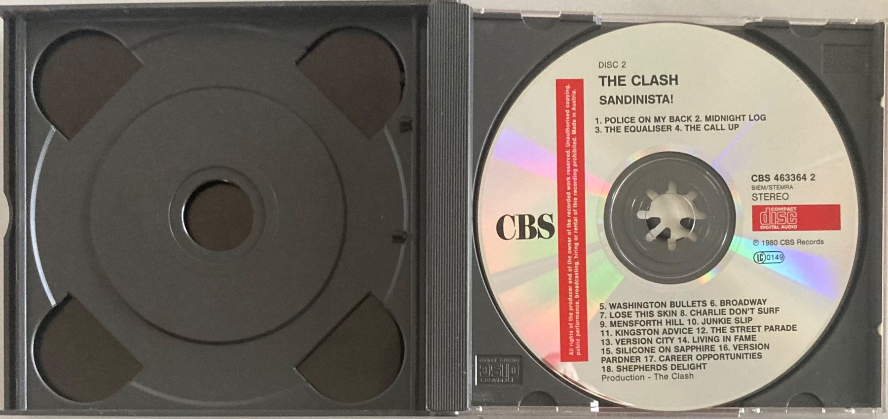 CD: THE CLASH - SANDINISTA! – Usato da Poliez-Pittet venduto da Newtown-Records 3