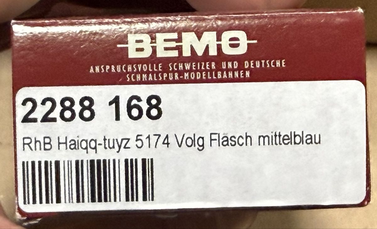 Bemo Modellini di ferrovie: Bemo RhB Schiebewandwagen Volg – Nuovo (secondo la descrizione) da Thusis venduto da Jasmin1991995 1