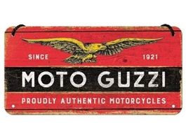 Moto Guzzi Hängeschild Blechschild 20x10cm (Art. 28029)