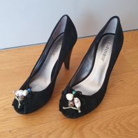Escarpins en daim à talons hauts CAFéNOIR, pointure 38