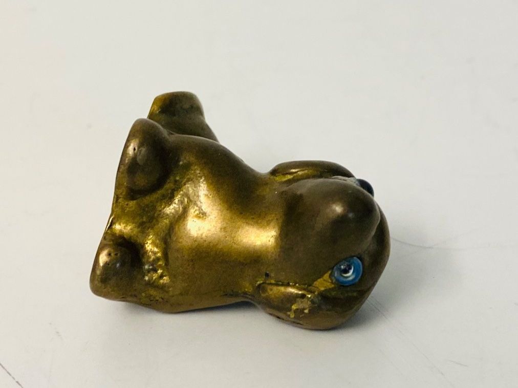 Statuette: Briefbeschwerer Talisman Dackel Messing Mid Century 60s – Usato da Zürich venduto da Arche_Brockenhaus 7