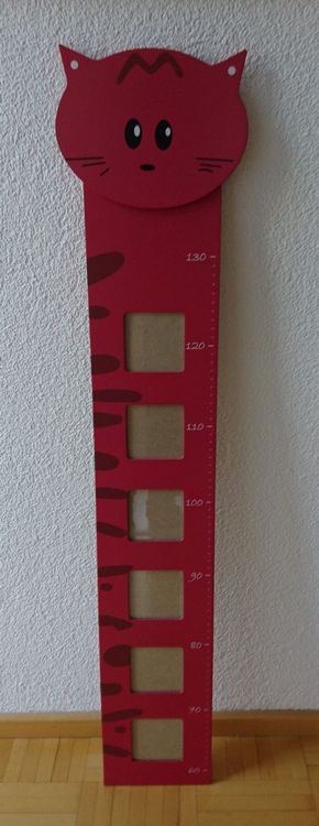 Personalisiert Kinder Messlatte Burgturm - Holz Wachstumsmesser 65-140cm Mit Namen