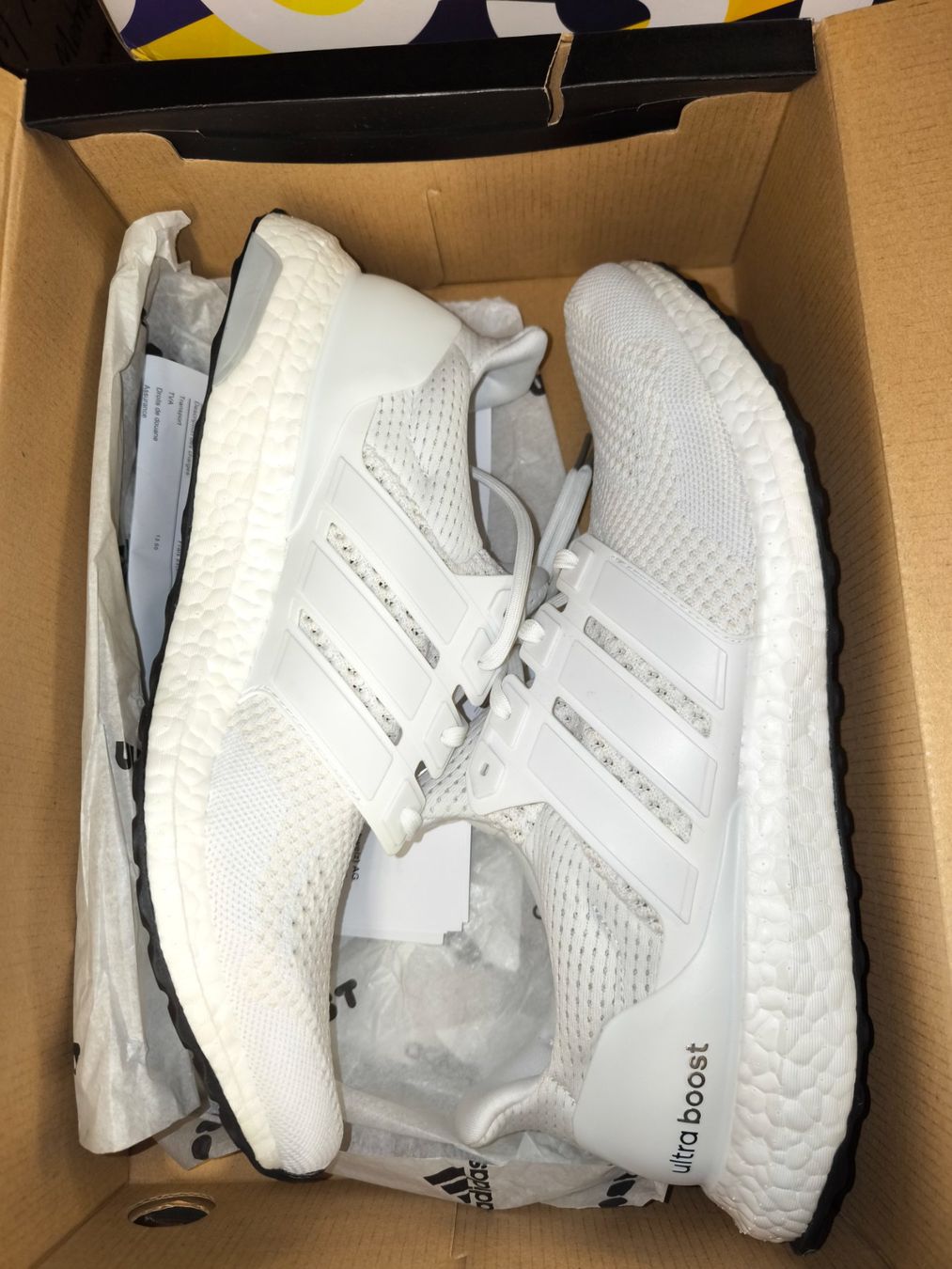 Herrenschuhe: Adidas ULTRABOOST 1.0 triple white US12 – Neu und originalverpackt aus Zürich von l.to 2
